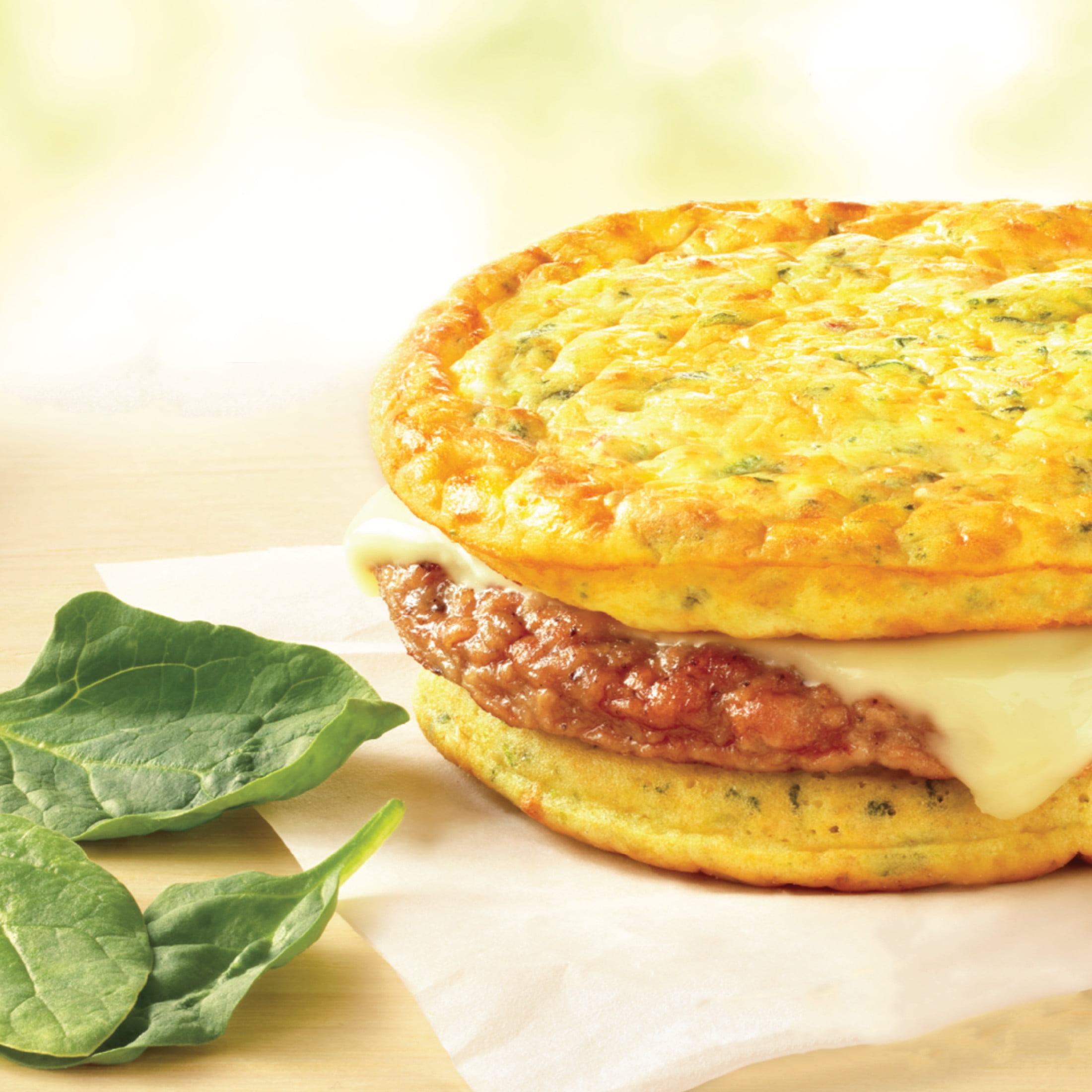 Jimmy Dean Delights Frozen Breakfast Sandwich, Egg'wich Parmesan Egg Frittatas Turkey Sausage Cheese, 4 Count