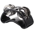 thumbnail image 3 of Tambourin à Pied Instrument de Percussion avec Clochettes en Métal (Noir), 3 of 9