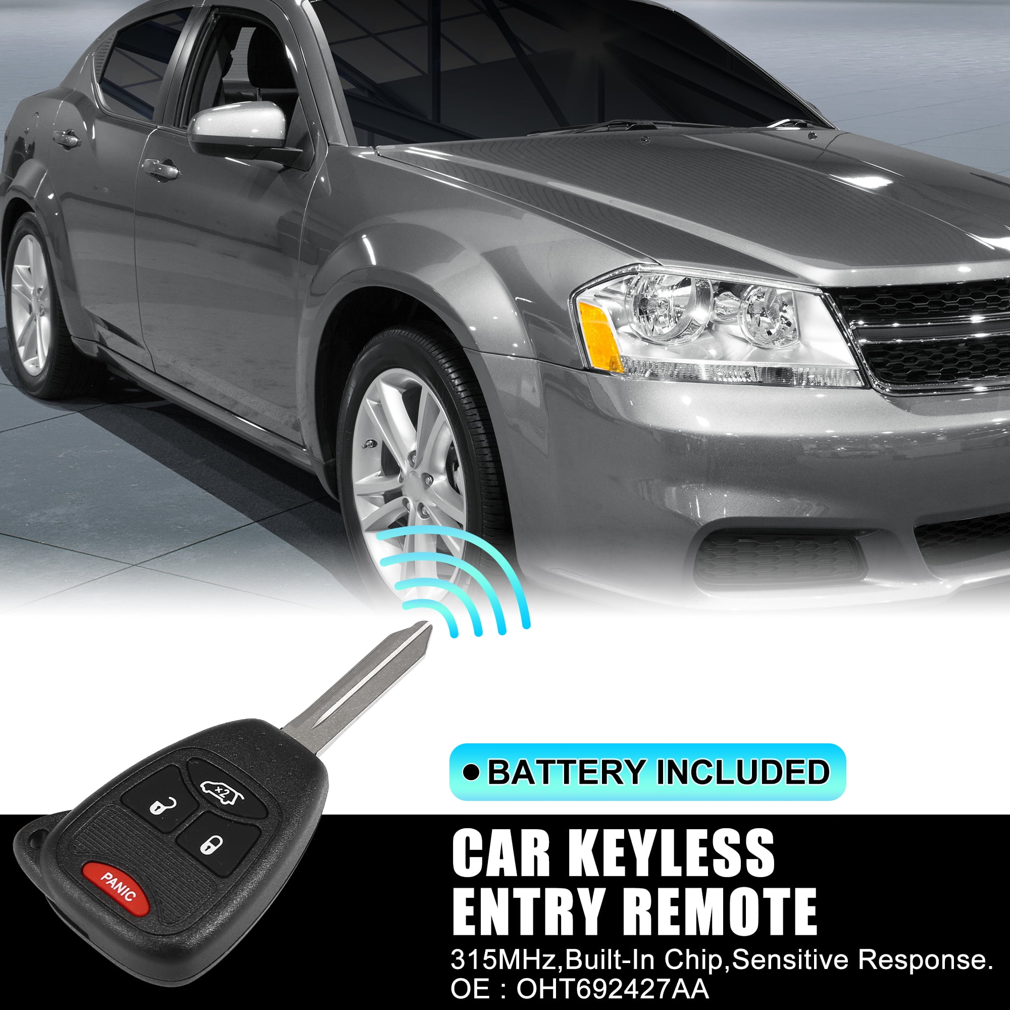 Replacement Keyless Entry Remote Car Key Fob OHT692427AA 315MHz 