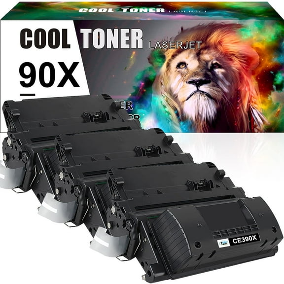 Cool Toner Compatible Toner Replacement for HP CE390X 90X used for HP Enterprise 600 M601n M601dn Enterprise 600 M602n M602dn M602x Printer Ink (Black, 3-Pack)