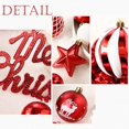 thumbnail image 4 of Lumiparty 65 pcs Christmas Ball Ornaments Set, Shatterproof Xmas Balls Decorative Hanging Ornaments, Tree Ornaments Assorted Set with Hooks for Xmas Tree Holiday Wreath Garland Swag Decor, Red, 4 of 7