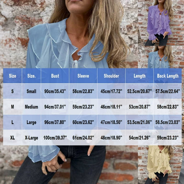 YUGYXL Turtle Neck Chiffon Tops for Juniors Summer Fall Long