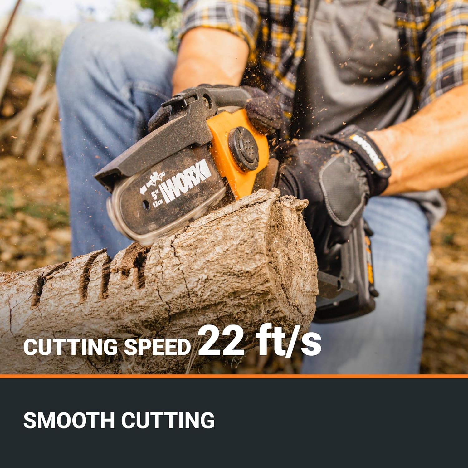 Worx WG324.9 20V Power Share 5" Cordless Pruning Saw (No Battery and Charger Included - Tool Only)