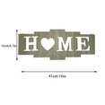 thumbnail image 3 of Simple Home Accessories, Home Sign Rustic Wood Home Wall Decor Large Farmhouse Home Sign Plaque Wall Hanging for Bedroom Living Room Wall Wedding Decor, 3 of 7