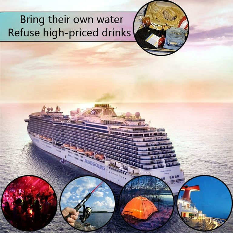 Plastic Flasks For Liquor, Drink Pouches For Adults, Concealable And  Reusable Cruise Alcohol Flask Undetectable, rum runner flask cruise kit  Sneak Alcohol Anywhere,432oz 316oz 38oz,1Funnel 