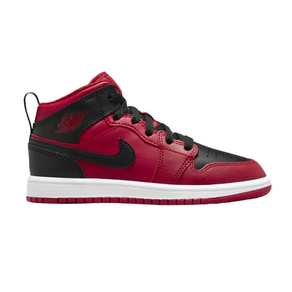 Little Kid's Jordan 1 Mid "Reverse Bred" Gym Red/Black-White (640734 660) - 1