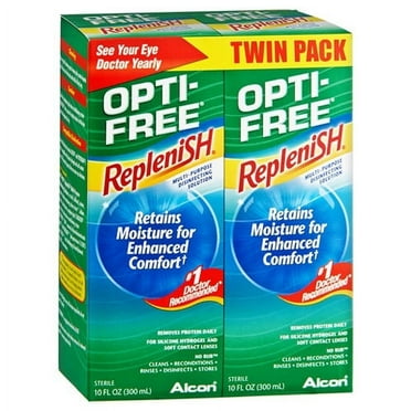 Opti-Free Replenish Solution For Contact Lenses - 2 X 10 Oz