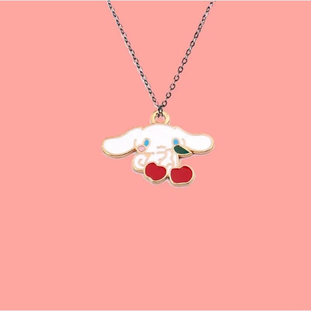 Collar de aleación de Hello Kitty de Anime Sanrio Kawaii, colgante de gato KT de dibujos animados, cadena de cuello Sexy para niña, regalo de vacaciones para novia