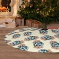 thumbnail image 6 of Yiaed 70s Disco Ball Print Christmas Tree Skirt , Tree SkirtsTree Mat for Christmas Winter Holiday Indoor Decorations-48", 6 of 7