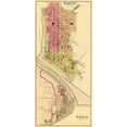 thumbnail image 2 of Hayes 17x32 Gold Ornate Wood Framed with Double Matting Museum Art Print Titled - Marietta, Harmar Ohio Landowner - Hayes 1877, 2 of 4