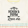 thumbnail image 4 of Inktastic Memaw and Papaw Love Me Girls Baby Dress, 4 of 5