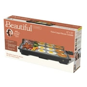 Beautiful XL Electric Griddle 12 x 22, Non-stick, Black Sesame by Drew Barrymore