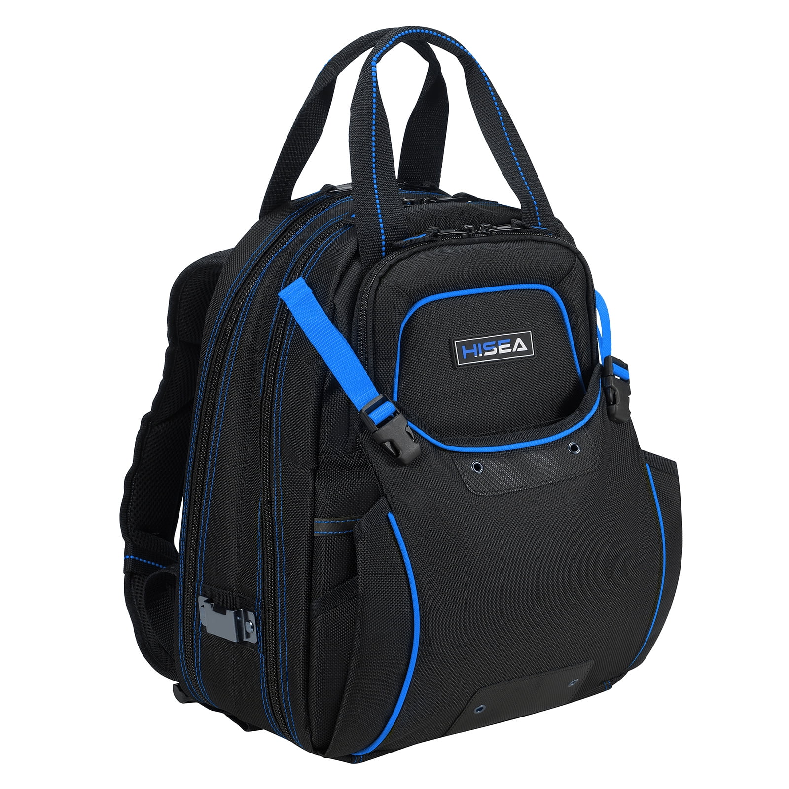 HISEA Tool Backpack Electrician Tool Bag Mechanic Screwdriver Organizers Backpacks for Men