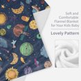 thumbnail image 5 of Space Astronaut Throw Blanket Soft Plush Flannel Blanket for Baby Girls Boys Space Themed Bedroom Decor Blankets for Couch, Sofa 40"x50", 5 of 8