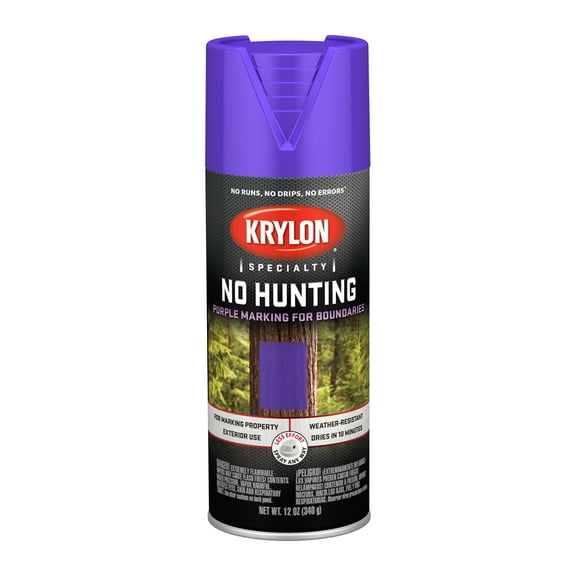 Krylon® No Hunting Purple, Gloss, Purple, 12 oz