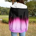 thumbnail image 4 of safuny Womens Zip Up Hoodies Coats Long Sleeve Gradient Oversized Sweatshirts Jacket with Pockets Fall Fashion Clothes Hot Pink _f M, 4 of 6