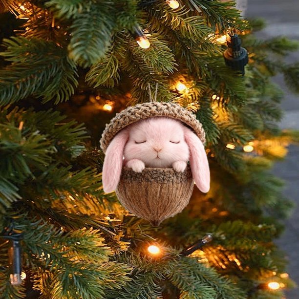 10cm Forest Animals Decoration Christmas Tree Pendant Holiday Gift