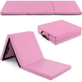 thumbnail image 4 of Folding Gymnastics Mat, Thick Tri-Fold Exercise Tumbling Mat w/Carrying Handles, Hook & Loop Fastener, Gym mats for Home Fitness Yoga Aerobics Workouts Martial Arts, 4 of 6