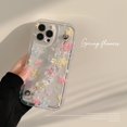thumbnail image 1 of Funda De Silicona Pequeña Y Fresca Floral Con Pulsera Para iphone 11 12 13 14 pro max plus, 1 of 3