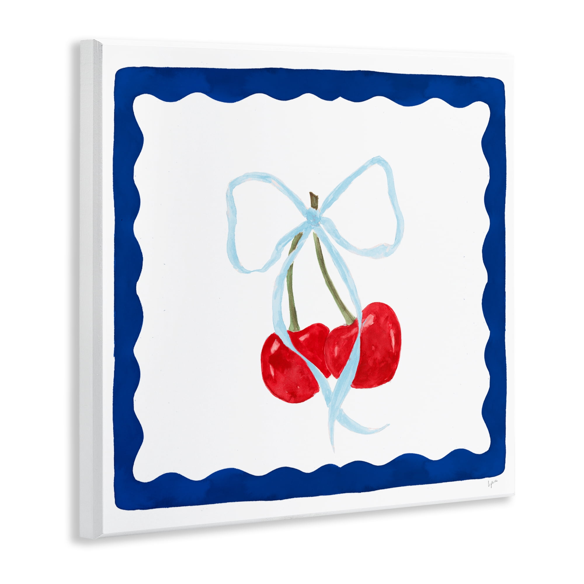 Stupell Industries Summer Bordered Cherries Wall Plaque Art, design by Lucille Price