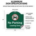 thumbnail image 2 of SignMission Designer Series Sign - Private Lane No Outlet No Parking | Green & White 18" X 18" Heavy-Gauge Aluminum Architectural Sign | Protect Your Business & Municipality | Made in, 2 of 4