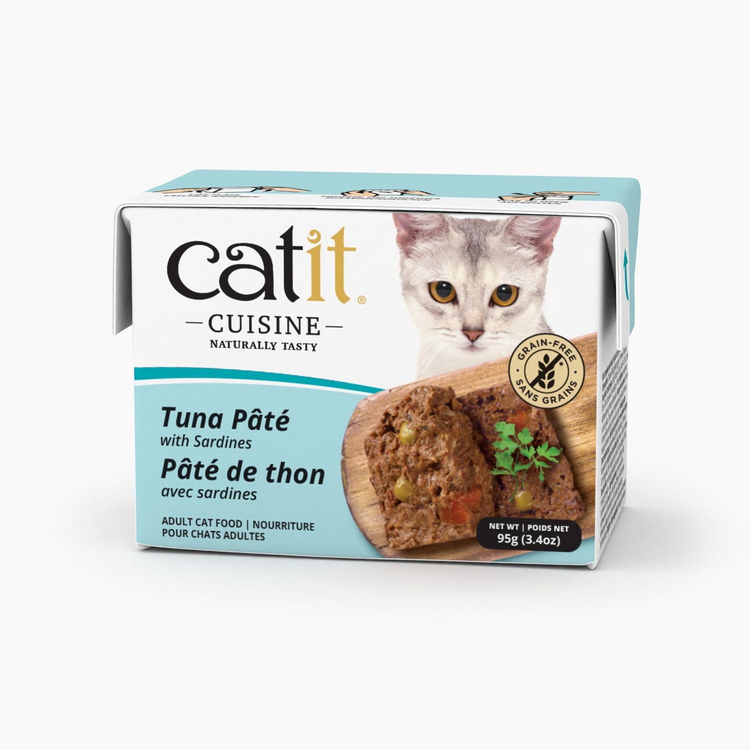 Catit Cuisine Tuna Pâté with Sardines Wet Cat Food, 95 g