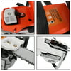 Hot Selling 20" 52CC Gasoline Chainsaw Cutting Wood Gas Sawing Aluminum Crankcase Chain Orange
