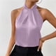 thumbnail image 3 of Blusas para las Mujeres Casual Verano Botón Sólido sin Mangas, Blusas sin Mangas para las Mujeres Ligero Verano Uso Diario, 3 of 6