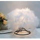 thumbnail image 3 of CM-TOP | Lámpara De Mesa | Lámpara De Plumas | Color Blanco | Lámpara De Noche | Luces LED | alimentadas por USB para decoración del hogar (Blanco | 13 * 22CM), 3 of 3