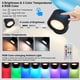 thumbnail image 4 of Lámpara De Pared De Succión Magnética Remota Luz Ambiental Que Cambia De Color RGB Temperatura De 3 Colores Luz De Lectura Regulable Luz Con Sensor De Movimiento Luz Nocturna, 4 of 6