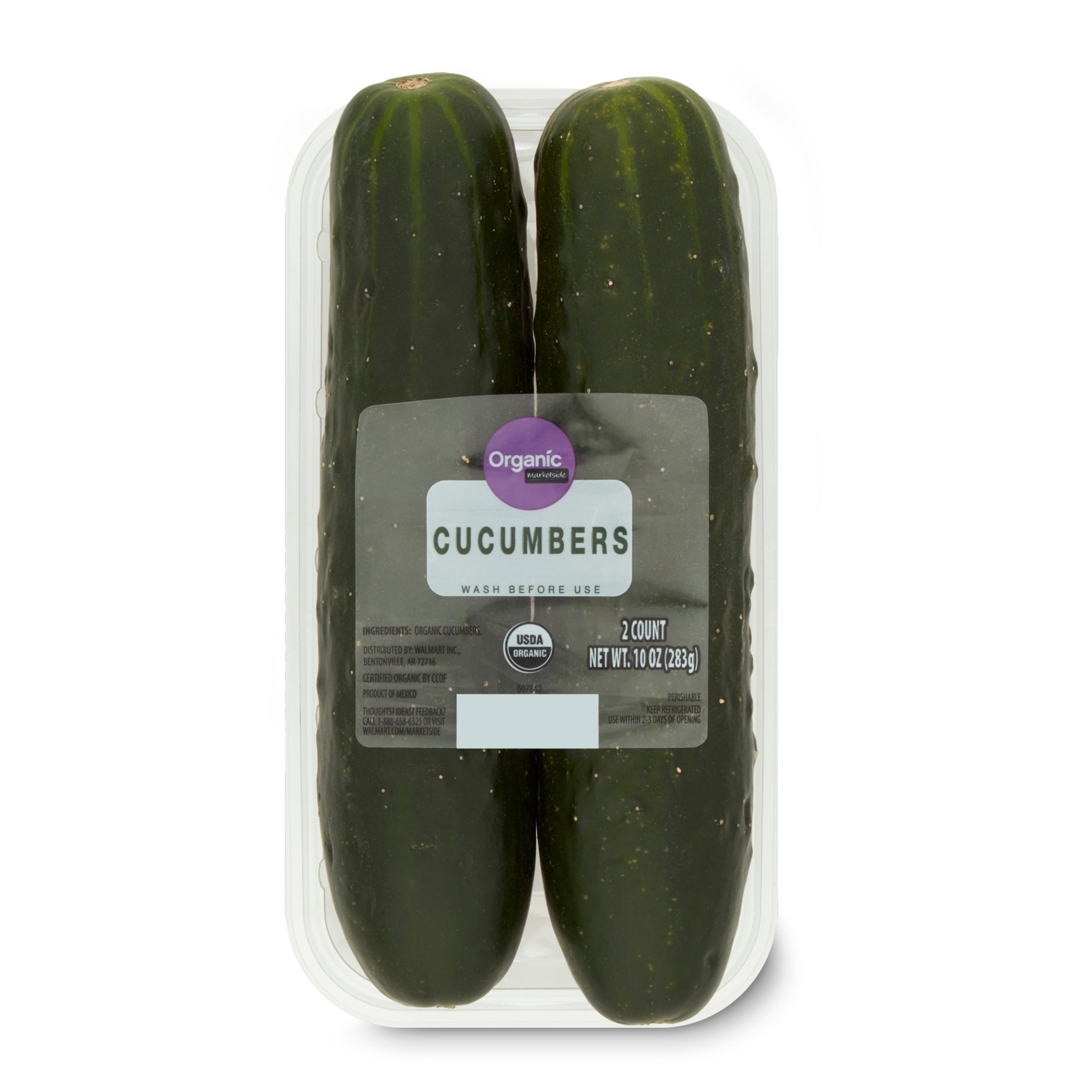 Organic Cucumber, 2 Each - Walmart.com