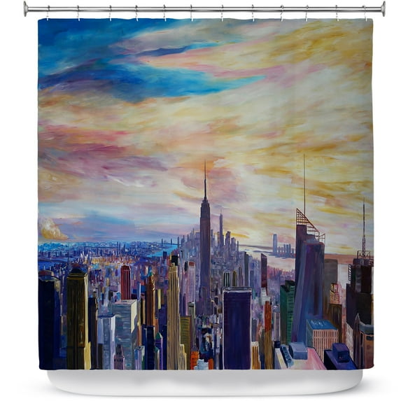 Shower Curtains 70" x 93" from DiaNoche Designs by Markus Bleichner - NYC Chrysler Empire