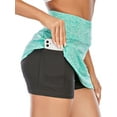 thumbnail image 1 of FUTATA Tennis Skorts For Women Golf Skirts With Pockets Athletic Sports Running Casual Skirt With Lined Shorts,Black/Grey/Purple/Green, 1 of 5