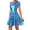 Blue, variant on Elegant Female Space Dress For Events And Performances