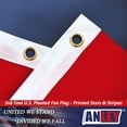 thumbnail image 5 of Anley USA Pleated Fan Flag, 3x6 Ft American US Bunting Flags - United States Half Fan Banner (6 Pack), 5 of 6