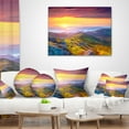 thumbnail image 4 of Designart Rhododendron Flowers in Colorful Hills - Landscape Photography Throw Pillow - 18x18, 4 of 5