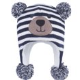 thumbnail image 2 of Gorro tejido de oso para bebé de dibujos animados, gorro de invierno para bebé para niños pequeños, gorro con orejas, gorro cálido de punto, gorro forrado de lana, 2 of 6