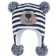 thumbnail image 2 of Gorro tejido de oso para bebé de dibujos animados, gorro de invierno para bebé para niños pequeños, gorro con orejas, gorro cálido de punto, gorro forrado de lana, 2 of 6