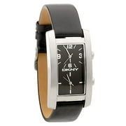 Men's Black Leather Dual-Dial Quartz Watch