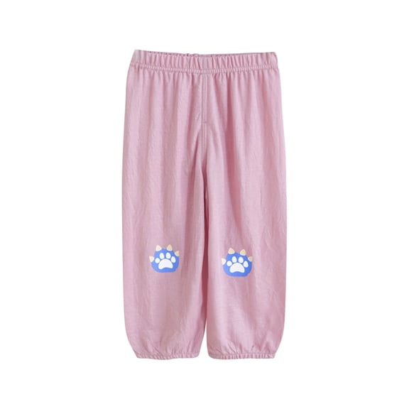 Posijego Toddler Baby Boys Girls Casual Pants Loose Elastic Waist Jogger Sweatpants Kids Print Pants 2-7 Years