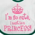 thumbnail image 4 of Inktastic So Cute Princess Girls Baby Bib, 4 of 4