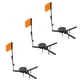 thumbnail image 5 of Soidarity Punta de pesca en hielo ligera, placa Triangular ABS con bandera naranja, caña de pescar en hielo para invierno, accesorios de pesca, aparejos Pescar Soidarity OD006781-00, 5 of 6