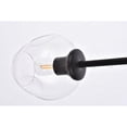 thumbnail image 6 of Elegant Lighting Cavoli 11 Lights Iron and Glass Chandelier in Black, 6 of 9
