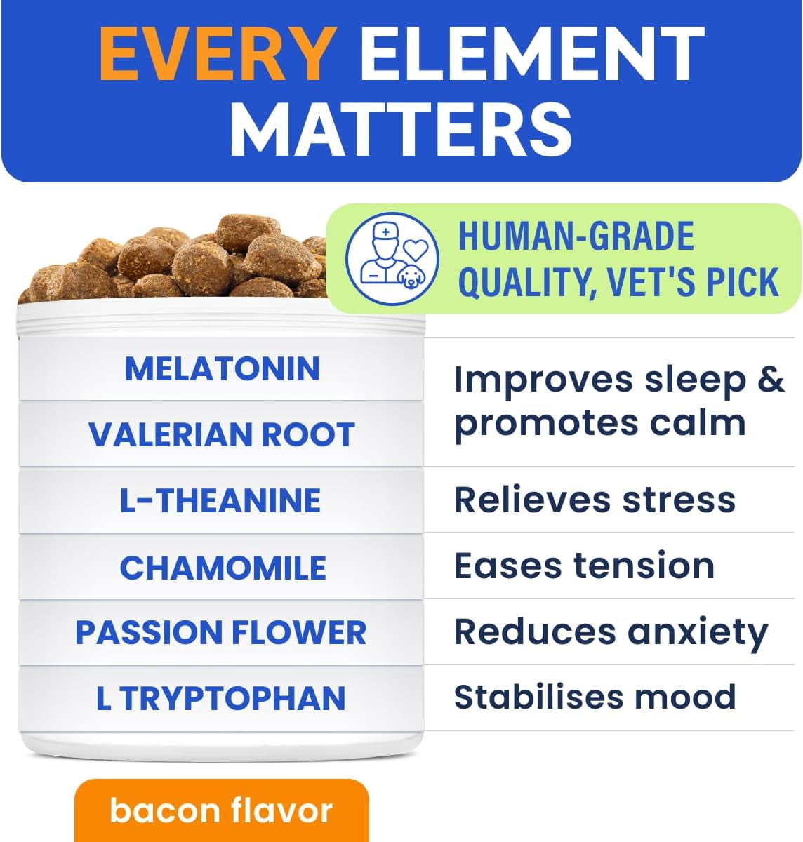 BARK&SPARK Extra Strength Melatonin Calming Chews for Dogs Sleep - 6mg Dog Melatonin Chews for Small & Large Dogs, Puppy Melatonin Treats - Calming Aid for Dogs - Medium Doggie Sleeping Pills - 120ct
