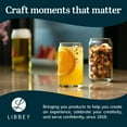 thumbnail image 6 of Libbey Classic Can Shaped Drinking Glasses Set of 4, Clear Kitchen Glass Tumbler, 16 Oz, Dishwasher Safe Glass Beer Cups for Beverages and Cocktails, 6 of 6