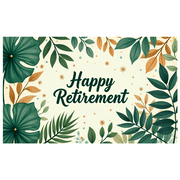 LUUFILx Retirement Celebration Banner Colorful Party Decorations Backdrop Background Happy Event Supplies Photography Props Retirement Party Decor