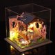thumbnail image 1 of Miniature Wooden Doll House Kit Assembled Furniture Japanese Casa Dollhouse with Cherry Blossoms Toys for Adults Xmas Gifts heqiyong LED, 1 of 2