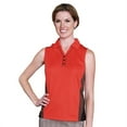 thumbnail image 1 of Monterey Club Women's Ellen Contrast Sleeveless Golf Polo Shirt #2265, 1 of 2