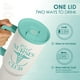 thumbnail image 4 of Vaso SANDJEST de 40 oz con mango aislante de acero inoxidable, 4 of 8