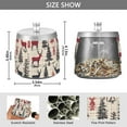 thumbnail image 2 of Yayeee Ashtray with Lid for Cigarette Smokeless Stainless Steel Home Ash Holder, Red Deer, 2 of 7